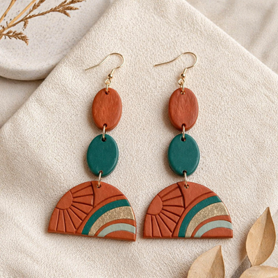 Terracotta Sunrise Earrings